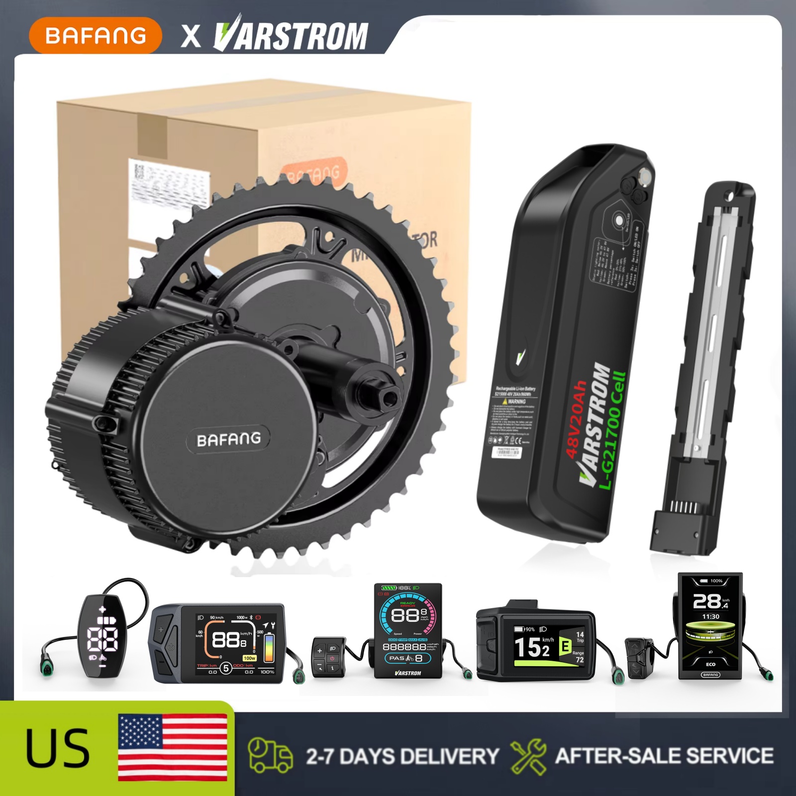[US Stock]Bafang 48V Mid Drive - đánh giá và giá Bafang Bbshd 1000W Conversion Kit
